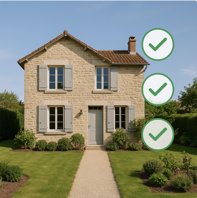 Maison avec check-list vérifications avant vente immobilière