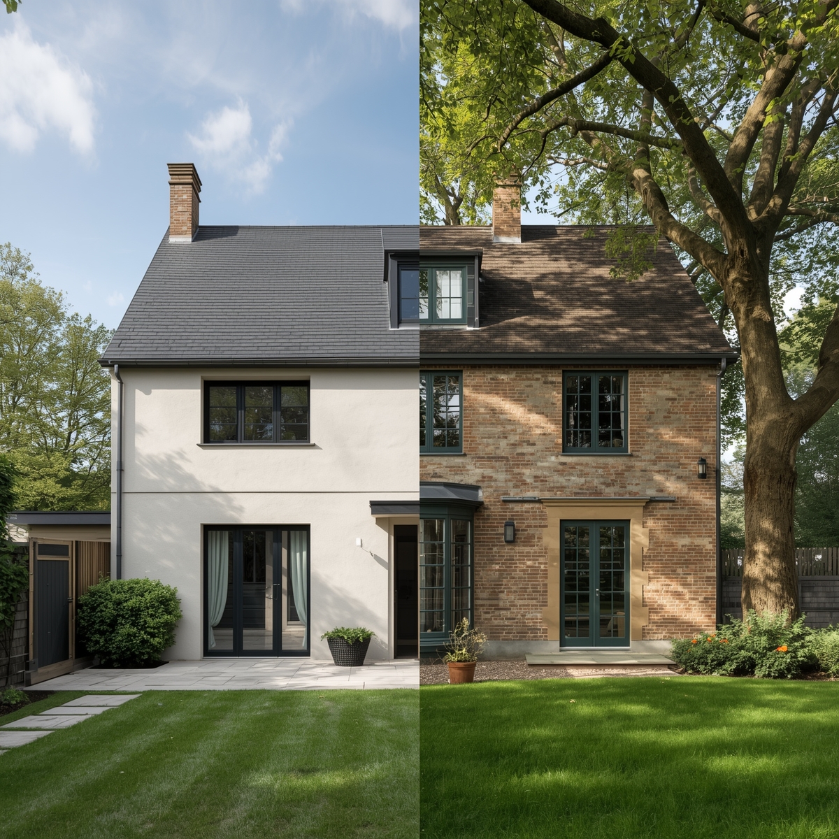 Acheter neuf ou ancien contraste architecture moderne traditionnelle comparaison