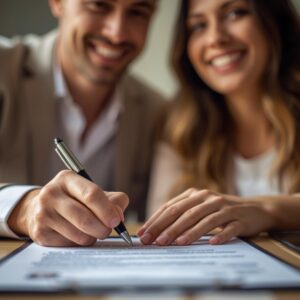 Signature prêt à taux zéro couple primo-accédant