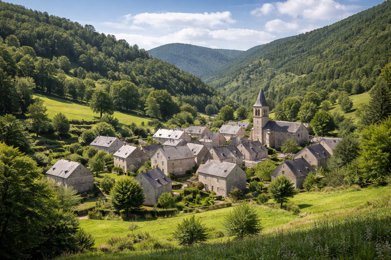 Zone revitalisation rurale Lozère village typique Cévennes avantages fiscaux